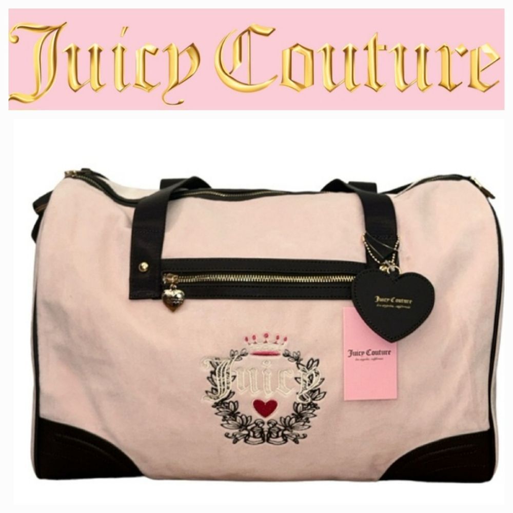Juicy Couture Heritage Rosie Weekender- Powder Blush/Chocolate